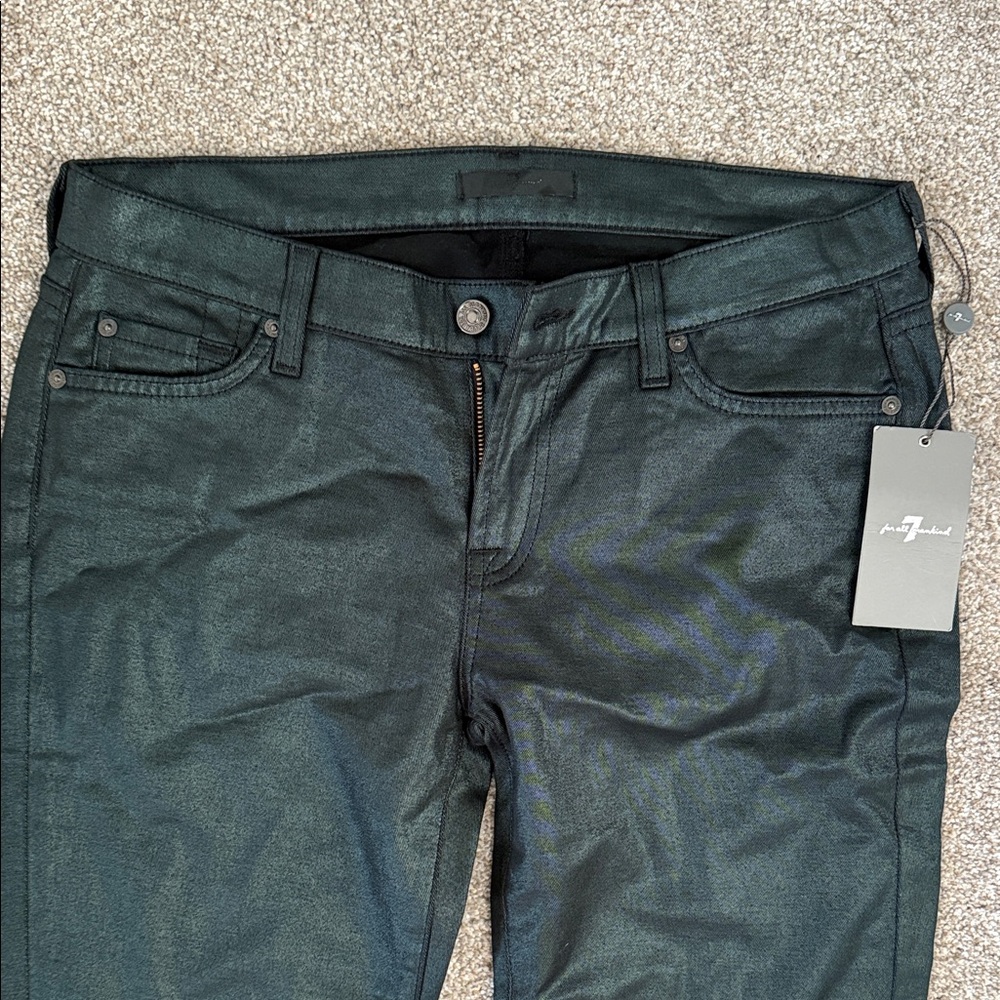 Metallic iridescent Seven For all Mankind denim